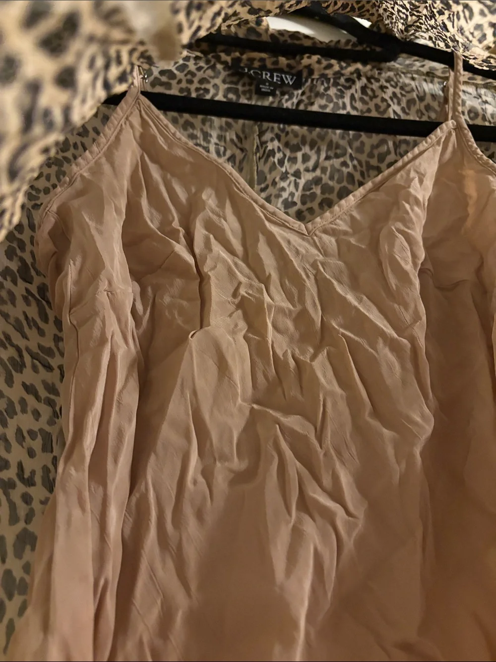 Sheer Leopard Print Shirt in Crinkle Chiffon - Picture 4 of 4